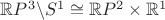 $\mathbb{R}P^3\backslash S^1 \cong \mathbb{R}P^2\times \mathbb{R}^1$