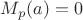 $M_p(a)=0$
