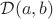 $\mathcal{D}(a,b)$