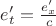 $e_t' = \frac{e_x'} {c}$