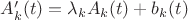 $A_k'(t)=\lambda_kA_k(t)+b_k(t)$