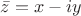 $\bar z=x-iy$