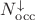 $N_\mathrm{occ}^{\downarrow}$