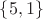 $\{5, 1\}$