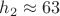 $h_2 \approx 63$