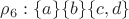$\rho_6: \{a\} \{b\} \{c,d\}$