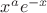 $x^ae^{-x}$