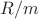 $R/m$