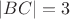 $|BC|=3$