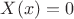 $X(x)=0$