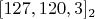 $[127,120,3]_2$