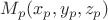 $M_p(x_p,y_p,z_p)$