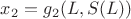 $x_2=g_2(L,S(L))$