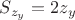 ${S_{{z_y}}} = 2{z_y}$