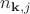 $n_{\mathbf{k},j}$