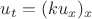 $ u_t = (ku_x)_x$
