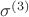 $\sigma^{(3)}$