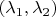 $(\lambda_1,\lambda_2)$
