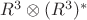 $R^3\otimes{}(R^3)^*$
