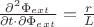 $ \frac{\partial ^2 \Phi_{ext}} {\partial t \cdot \partial  \Phi_{ext}} = \frac{r}{L}$