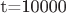 t=10000