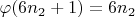 $\varphi(6n_2+1)=6n_2$