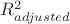 $R^2_{adjusted}$