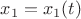 $x_1=x_1(t)$