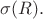 $\sigma(R).$