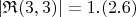 $$|\mathfrak{R}(3, 3)| = 1. (2.6)$$
