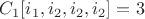 $C_1[i_1,i_2,i_2,i_2]=3$