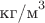$\mbox{кг/м}^3$