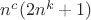 $n^c(2n^k+1)$