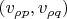 $(v_{\rho p},v_{\rho q})$