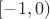 $[-1,0) $