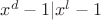 $x^d-1|x^l-1$