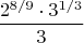 $$\frac{2^{8/9} \cdot 3^{1/3}}{3}$$