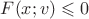 $F(x;v)\leqslant 0$