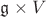 $\mathfrak{g}\times V$