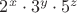 $2^x\cdot3^y\cdot5^z$