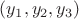 $(y_1,y_2,y_3)$