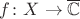$f\colon X\to \overline{\mathbb C}$