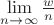 $\lim\limits_{n \to \infty} \frac{w}{n}$