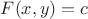 $F(x,y)=c$