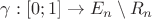 $\gamma:[0;1]\to E_n\setminus R_n$