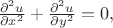 $\frac{\partial^2 u}{\partial x^2} + \frac{\partial^2 u}{\partial y^2} = 0,$