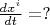 $\frac{dx^i}{dt} = ?$