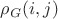$\rho_G(i,j)$