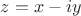 $z=x-iy$