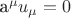 a^{\mu}u_{\mu}=0